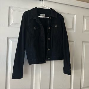 Black Jean Jacket. Mudd. Size M
